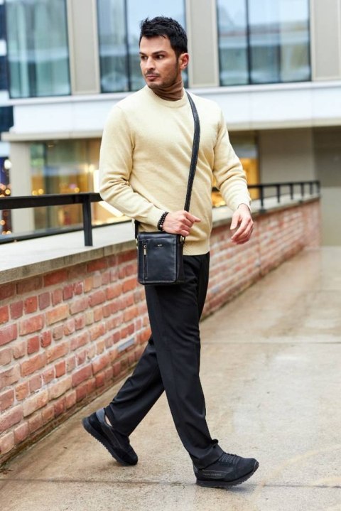 Torba męska ze skóry naturalnej na ramię — Peterson Lumarko!