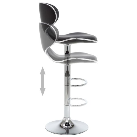 Krzesła barowe, 2 szt., czarne, sztuczna skóra Lumarko!