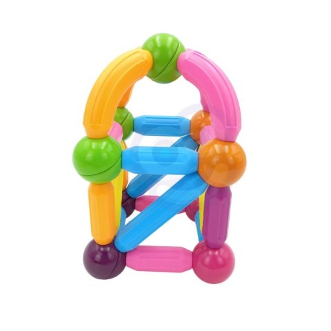 Magnetyczne Klocki Konstrukcyjne Edukacyjne Duże Grube 38 El.  Lumarko!