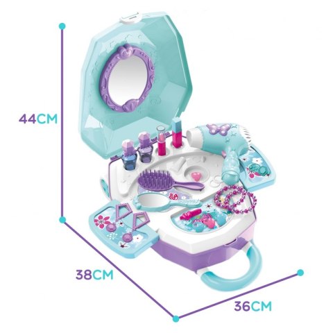 WOOPIE Toaletka dla Dziewczynki 2w1 Salon Piękności w Walizce  Lumarko!