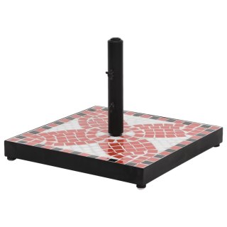 Kwadratowa podstawa pod parasol, terakotowo-biała, 12 kg Lumarko!