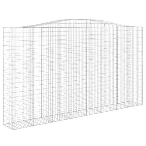 Kosze gabionowe, 2 szt, 400x50x220/240 cm, galwanizowane żelazo Lumarko!