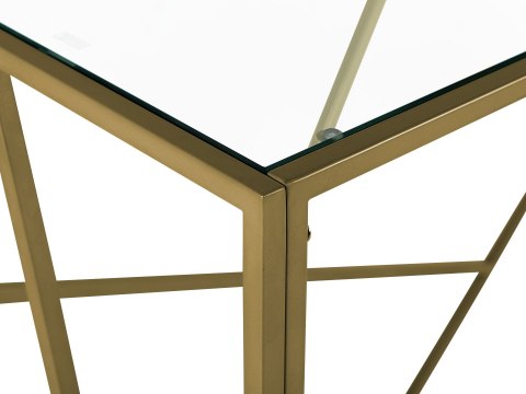 Konsola szklana złota ORLAND