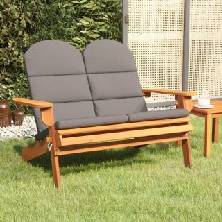 Ławka ogrodowa Adirondack z poduszkami, 126 cm, drewno akacjowe Lumarko!