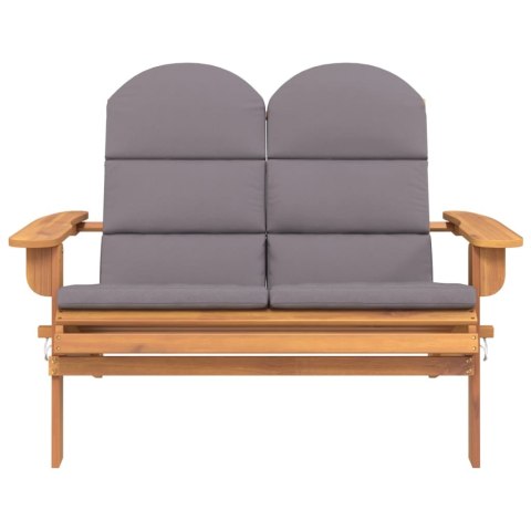 Ławka ogrodowa Adirondack z poduszkami, 126 cm, drewno akacjowe Lumarko!