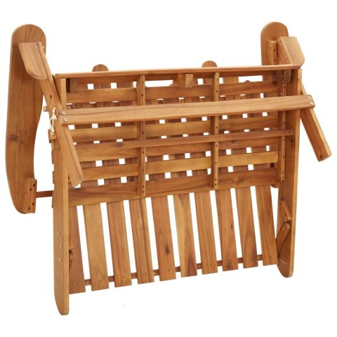Ławka ogrodowa Adirondack z poduszkami, 126 cm, drewno akacjowe Lumarko!