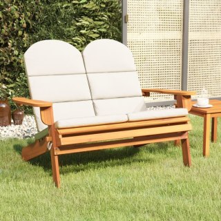 Ławka ogrodowa Adirondack z poduszkami, 126 cm, drewno akacjowe Lumarko!