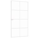 Drzwi wewnętrzne, białe, 102x201,5 cm, szkło i aluminium Lumarko!