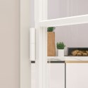 Drzwi wewnętrzne, białe, 76x201,5 cm, szkło i aluminium Lumarko!