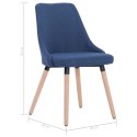 Krzesła do jadalni, 2 szt., niebieskie, tapicerowane tkaniną Lumarko!
