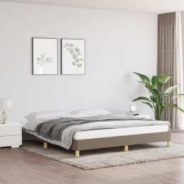 Rama łóżka, kolor taupe, 180x200 cm, obita tkaniną Lumarko!
