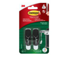 3M Command Haczyki Outdoor 2szt Z Metalowym Uchytem Czarne 17065SAW-VC...