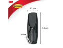 3M Command Haczyki Outdoor 2szt Z Metalowym Uchytem Czarne 17065SAW-VC...