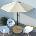 Półparasol balkonowy na słupku z aluminium, 300x150 cm, piaskowy Lumarko!