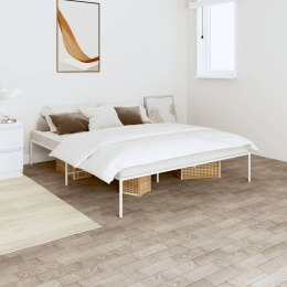Metalowa rama łóżka, biała, 140x200 cm Lumarko!