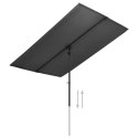 Parasol ogrodowy na słupku aluminiowym, 180x130 cm, antracytowy Lumarko!