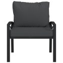 Krzesło ogrodowe z szarymi poduszkami, 68x76x79 cm, stal Lumarko!
