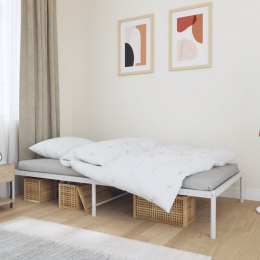 Metalowa rama łóżka, biała, 100x190 cm Lumarko!