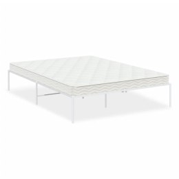 Metalowa rama łóżka, biała, 150x200 cm Lumarko!