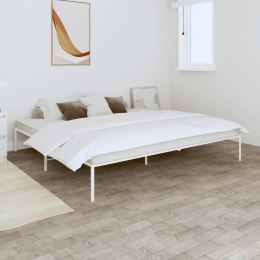 Metalowa rama łóżka, biała, 193x203 cm Lumarko!
