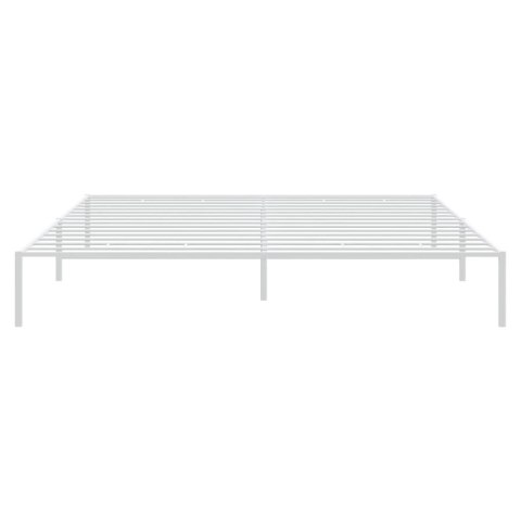 Metalowa rama łóżka, biała, 193x203 cm Lumarko!