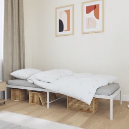 Metalowa rama łóżka, biała, 75x190 cm Lumarko!