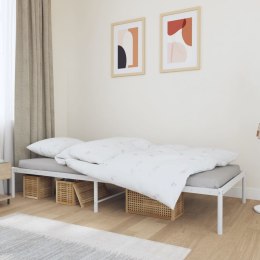 Metalowa rama łóżka, biała, 90x200 cm Lumarko!