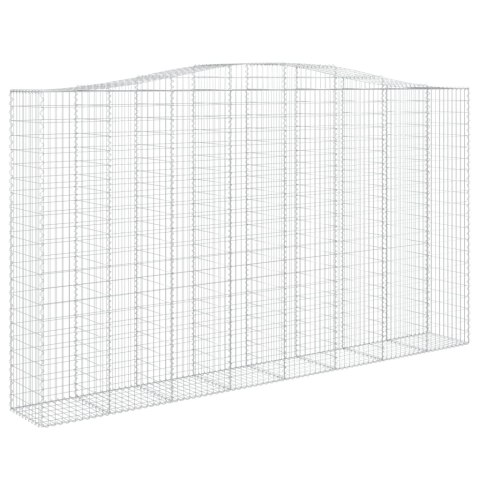 Kosze gabionowe, 3 szt, 400x50x220/240 cm, galwanizowane żelazo Lumarko!