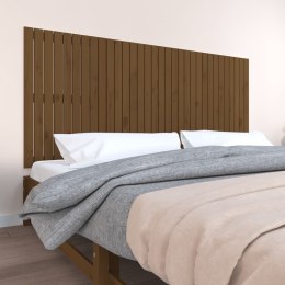 Wezgłowie łóżka, miodowy brąz, 204x3x90 cm, lite drewno sosnowe Lumarko!