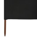 Parawan 5-skrzydłowy z tkaniny, 600x160 cm, czarny Lumarko!