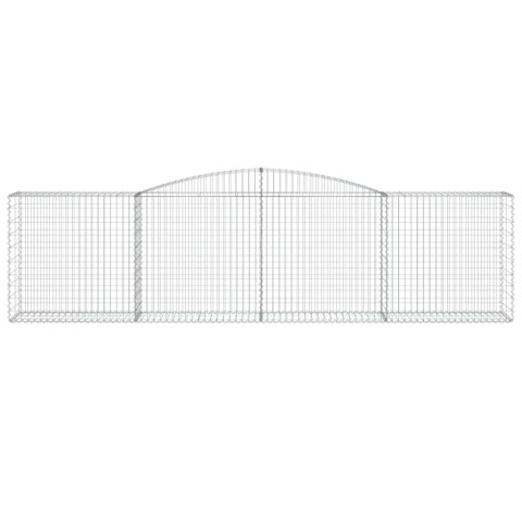 Kosze gabionowe, 6 szt, 400x50x100/120 cm, galwanizowane żelazo Lumarko!