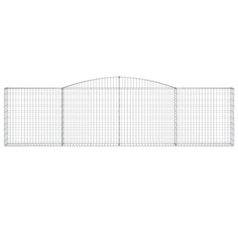 Kosze gabionowe, 10 szt, 400x30x100/120cm, galwanizowane żelazo Lumarko!