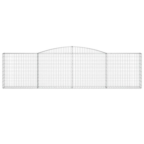 Kosze gabionowe, 15 szt, 400x30x100/120cm, galwanizowane żelazo Lumarko! #