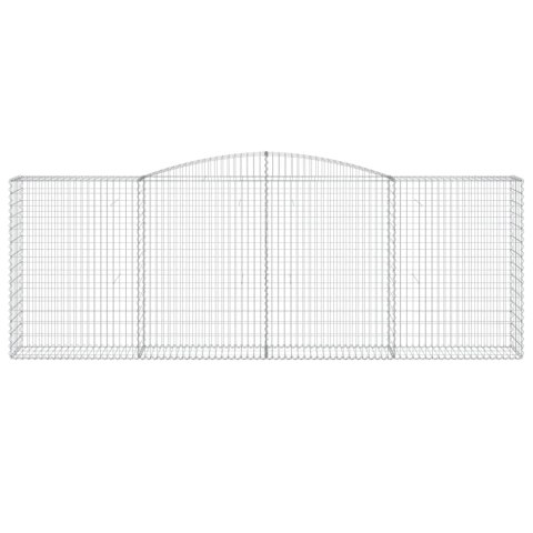 Kosze gabionowe, 3 szt, 400x50x140/160 cm, galwanizowane żelazo Lumarko!