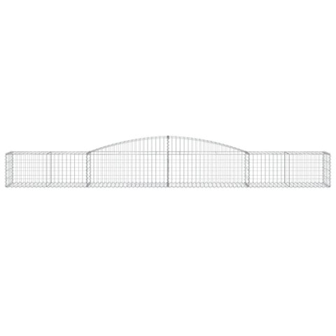 Kosze gabionowe, 9 szt, 400x50x40/60 cm, galwanizowane żelazo Lumarko!