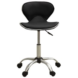 Krzesło biurowe, czarne, obite sztuczną skórą Lumarko!
