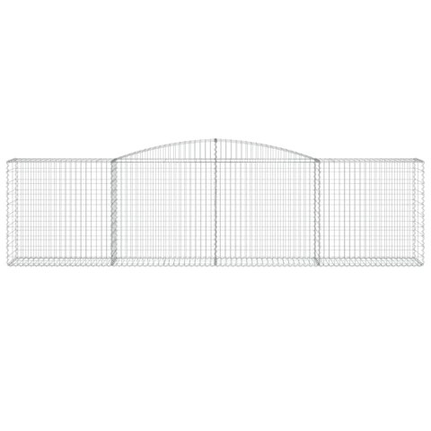 Kosze gabionowe, 15 szt, 400x50x100/120cm, galwanizowane żelazo Lumarko! #