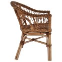 Krzesła ogrodowe, 4 szt., naturalny rattan, brązowe Lumarko!