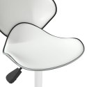 Krzesło stołowe, białe, obite sztuczną skórą Lumarko!