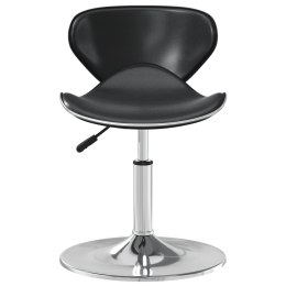 Krzesło stołowe, czarne, obite sztuczną skórą Lumarko!