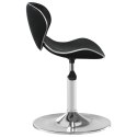 Krzesło stołowe, czarne, obite sztuczną skórą Lumarko!