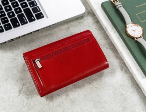 Poziomy Portfel Damski Ze Skóry Naturalnej Z Systemem Rfid Lumarko!