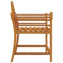 Krzesła ogrodowe, 2 szt., 91x62x94 cm, drewno tekowe Lumarko!