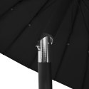 Parasol ogrodowy na słupku aluminiowym, 270 cm, czarny Lumarko!