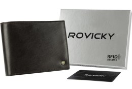 Klasyczny, skórzany portfel męski — Rovicky Lumarko!