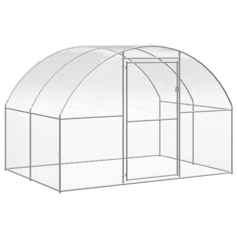 Klatka zewnętrzna dla kurcząt, 3x16x2 m, stal galwanizowana Lumarko!