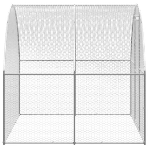 Klatka zewnętrzna dla kurcząt, 3x16x2 m, stal galwanizowana Lumarko!