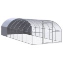 Klatka zewnętrzna dla kurcząt, 3x8x2 m, stal galwanizowana Lumarko!