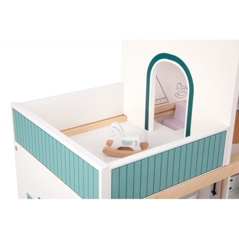 TOOKY TOY Duży Drewniany Domek dla Lalek + Figurki FSC  Lumarko!