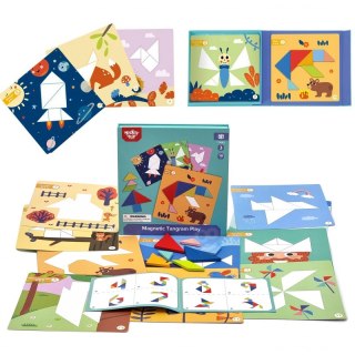 Puzzle Tangram Układanka Dla Dzieci Nauka Kształtów Figury Kształty 18el.  Lumarko!